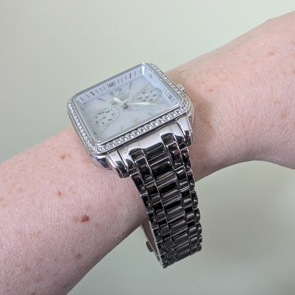 Citizen Mother Of Pearl Eco Drive Silver Square Watch - Picture 12 of 17